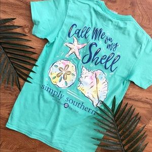 NWT SIMPLY SOUTHERN CALL ME ON MY SHELL LARGE